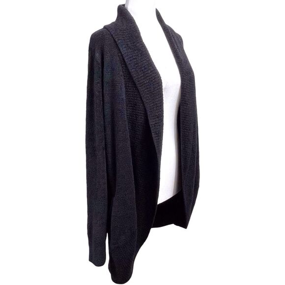 Barefoot Dreams CozyChic Lite Circle Cardigan Size Medium Black 423 - Picture 8 of 16